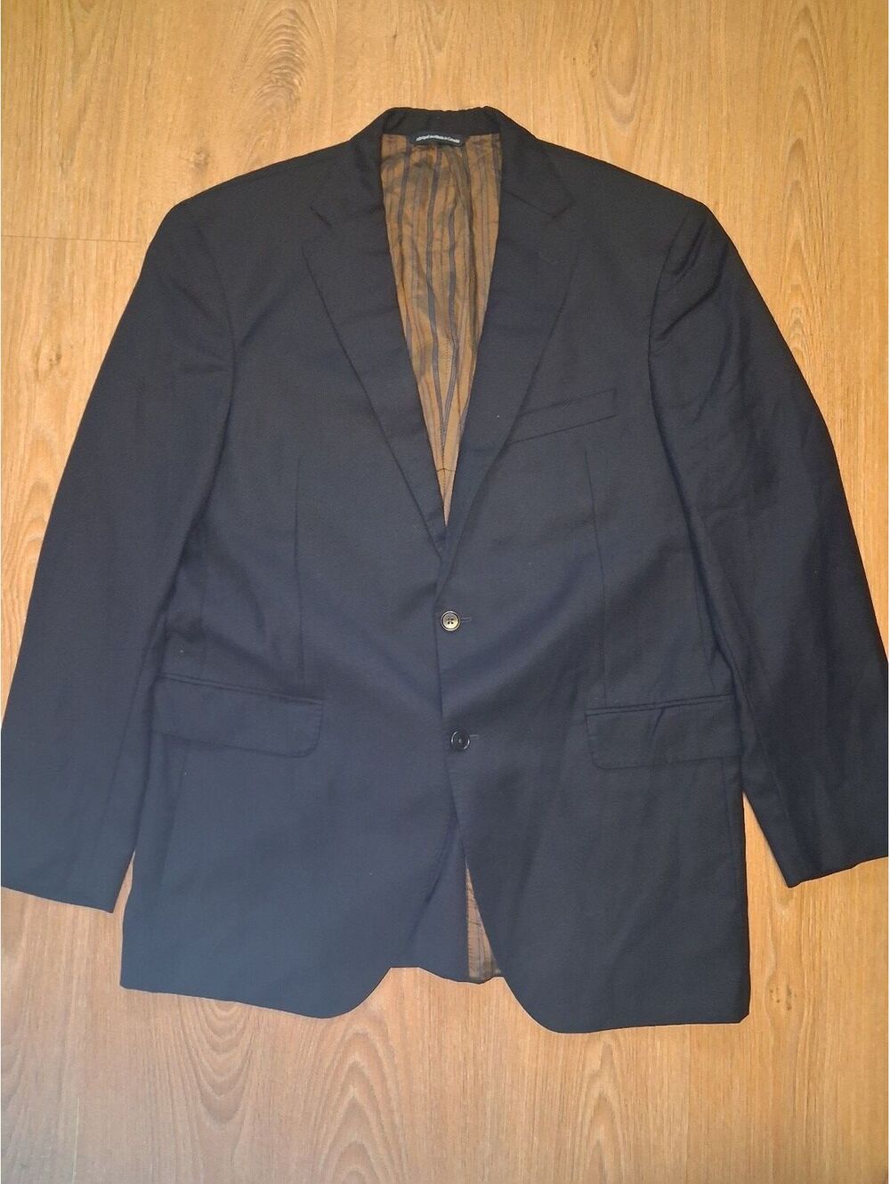 Coppley Sport Coat Mens 44L Navy 100% Wool Single Vented